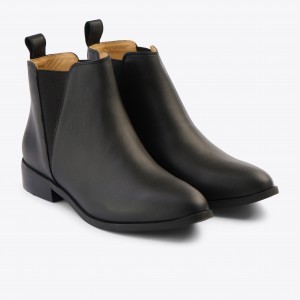 Black / Black Women's Nisolo Classic Chelsea Boots | 807341-CUE