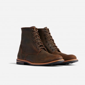 Brown Men's Nisolo All-Weather Andres Boots | 491078-PMK