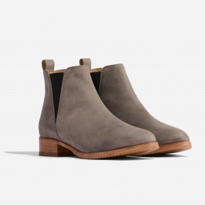 Grey Women's Nisolo Eva Everyday Chelsea Boots | 341059-OCV