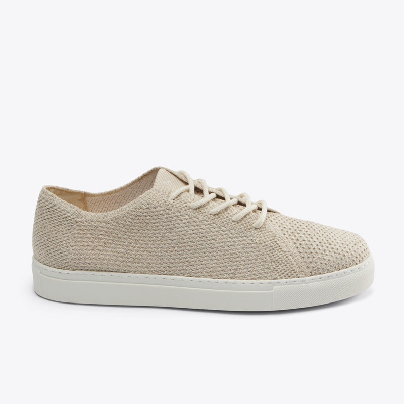 Beige Women's Nisolo Go-To Eco-Knit Sneakers | 249018-QCI