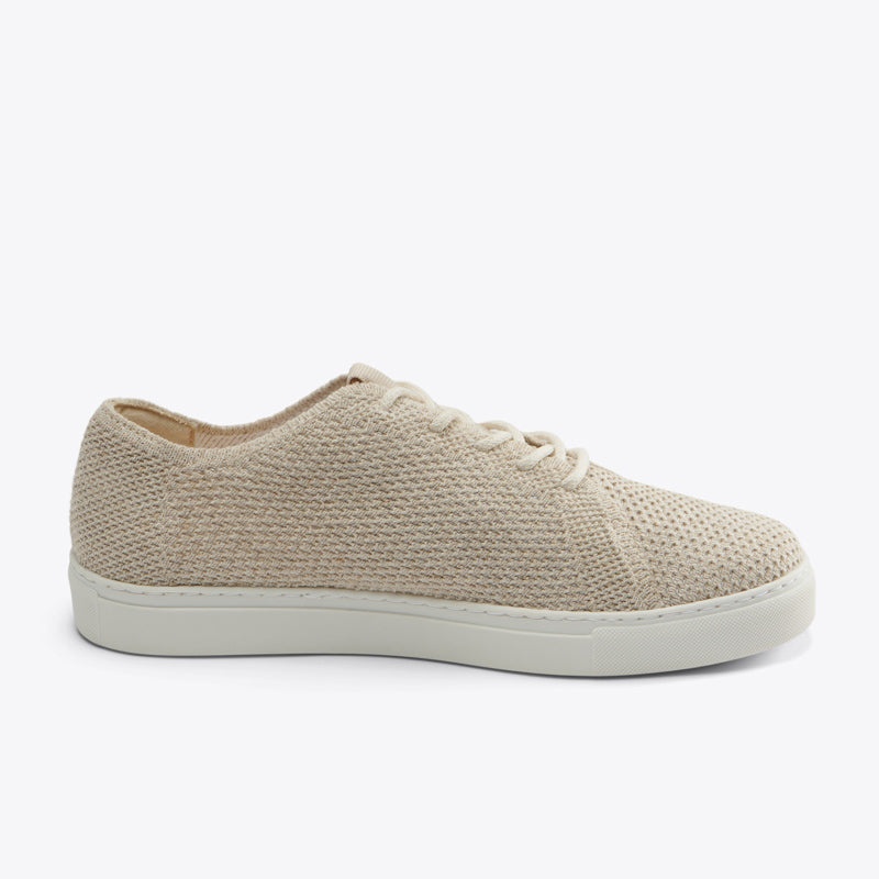 Beige Women's Nisolo Go-To Eco-Knit Sneakers | 249018-QCI