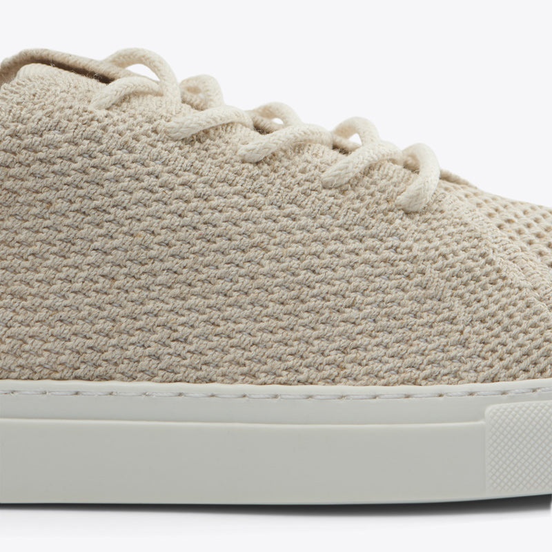 Beige Women's Nisolo Go-To Eco-Knit Sneakers | 249018-QCI