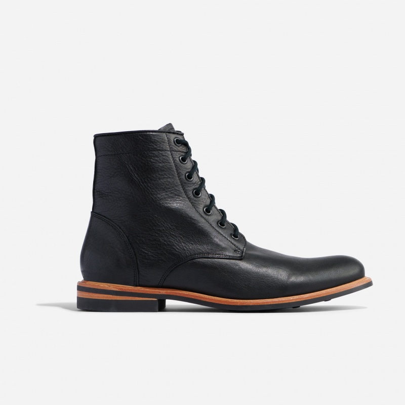 Black Men's Nisolo All-Weather Andres Boots | 421789-LPQ