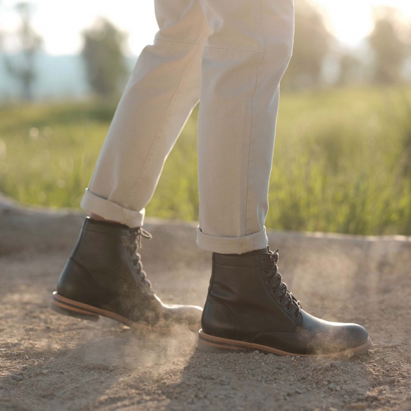 Black Men's Nisolo All-Weather Andres Boots | 421789-LPQ