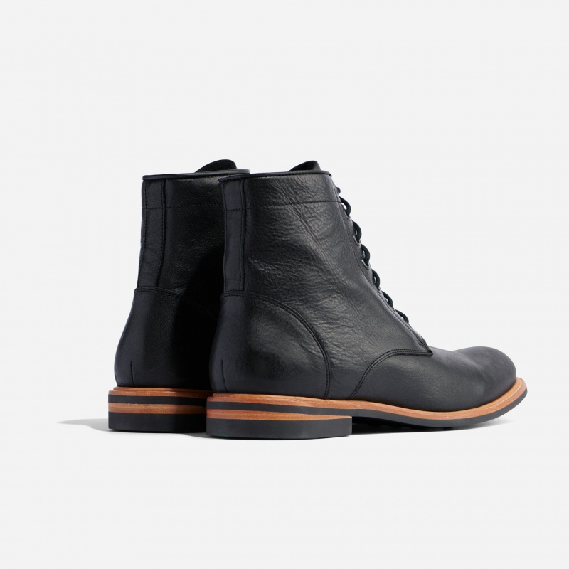 Black Men's Nisolo All-Weather Andres Boots | 421789-LPQ