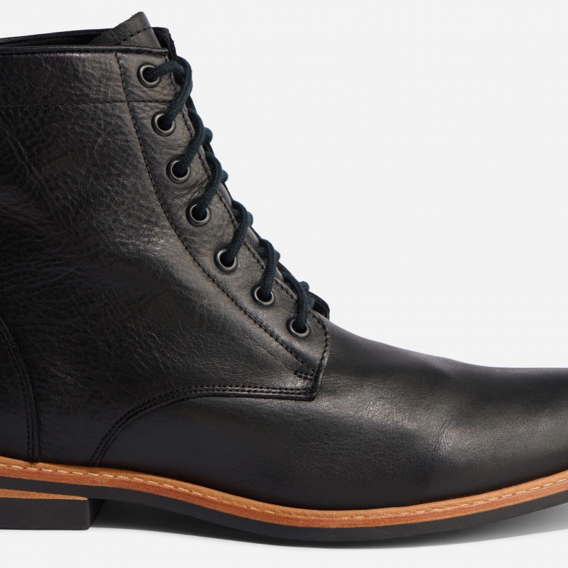 Black Men's Nisolo All-Weather Andres Boots | 421789-LPQ