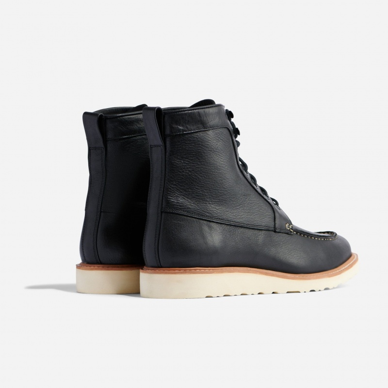 Black Men's Nisolo All-Weather Mateo Boots | 518930-GPV