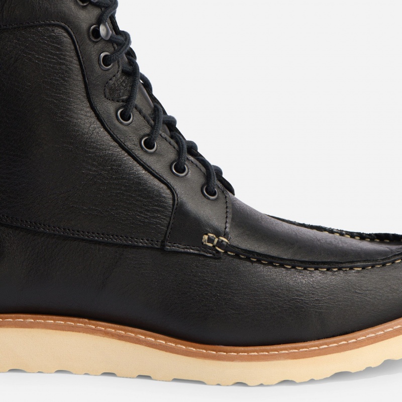 Black Men's Nisolo All-Weather Mateo Boots | 518930-GPV