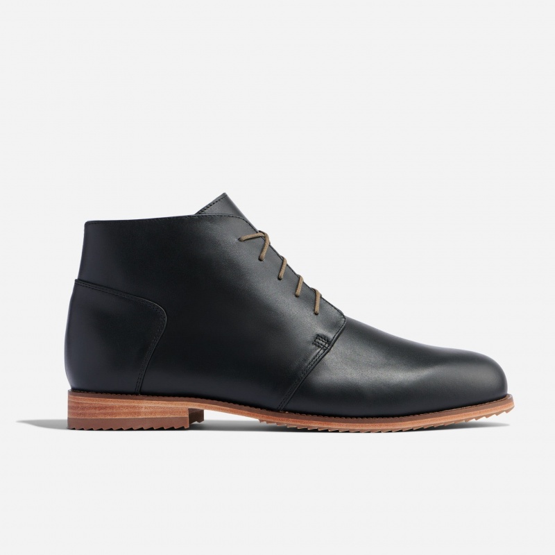 Black Men's Nisolo Everyday Chukka Boots | 546320-MNP