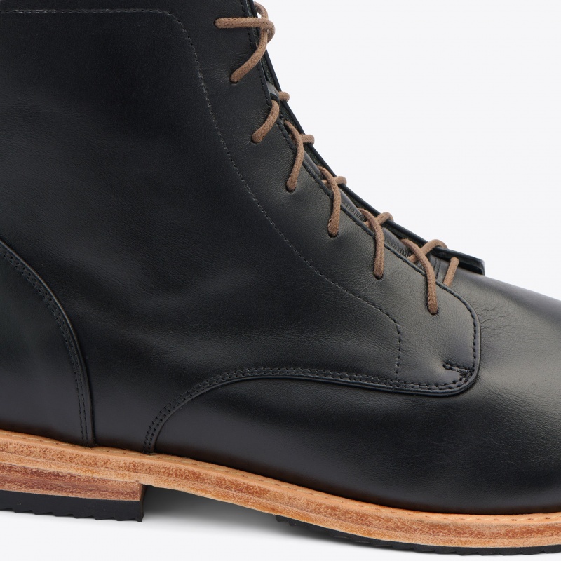 Black Men's Nisolo Everyday Lace-Up Boots | 937154-OQL