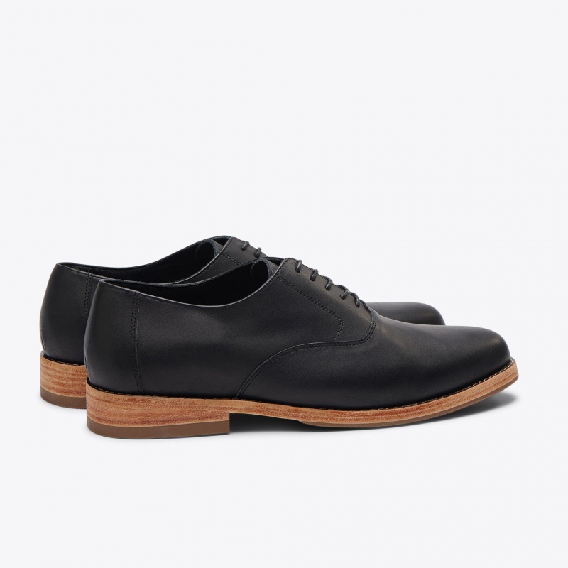 Black Men's Nisolo Everyday Oxfords Shoes | 730854-ODN