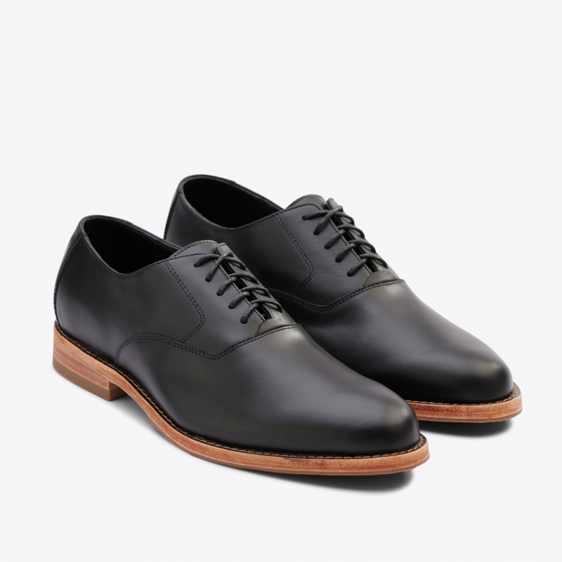 Black Men\'s Nisolo Everyday Oxfords Shoes | 730854-ODN