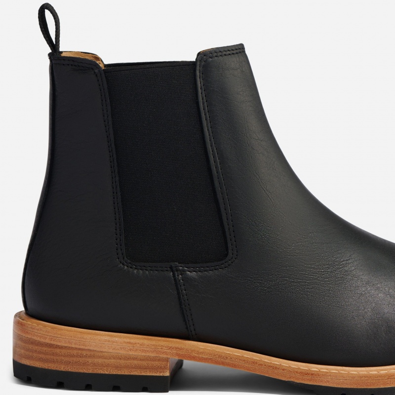 Black Men's Nisolo Marco Everyday Chelsea Boots | 907251-UZE