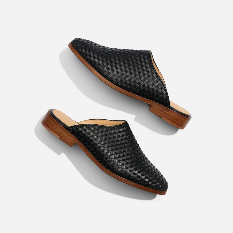 Black Women's Nisolo Ama Woven Mules | 290861-IRK