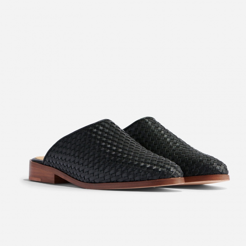 Black Women\'s Nisolo Ama Woven Mules | 290861-IRK