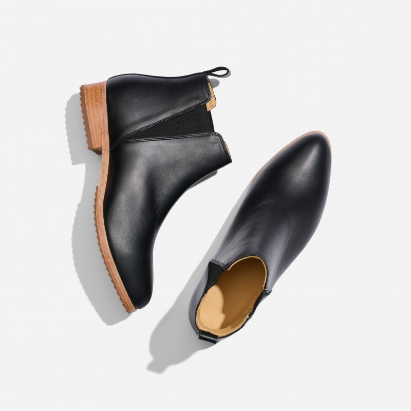 Black Women's Nisolo Eva Everyday Chelsea Boots | 469350-HXJ