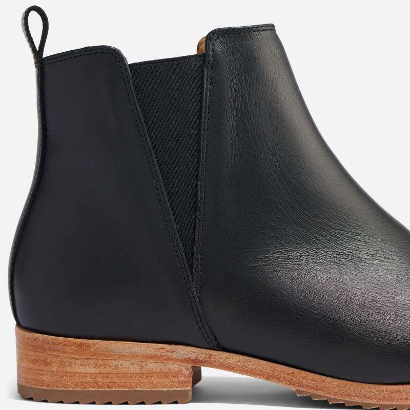 Black Women's Nisolo Eva Everyday Chelsea Boots | 469350-HXJ