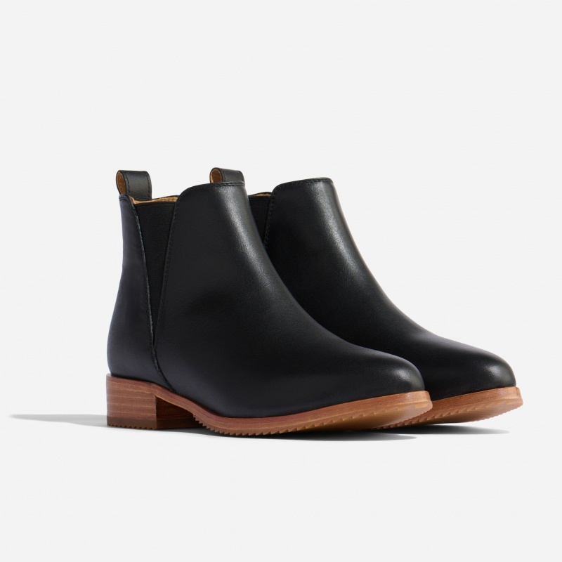 Black Women\'s Nisolo Eva Everyday Chelsea Boots | 469350-HXJ