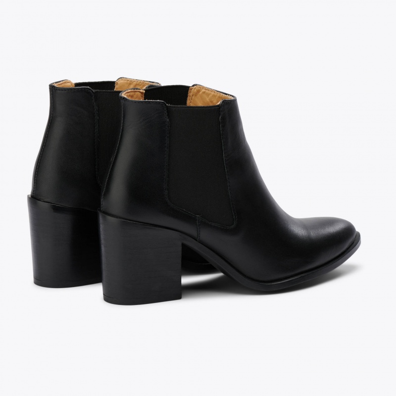 Black Women's Nisolo Heeled Chelsea Boots | 025813-TZR