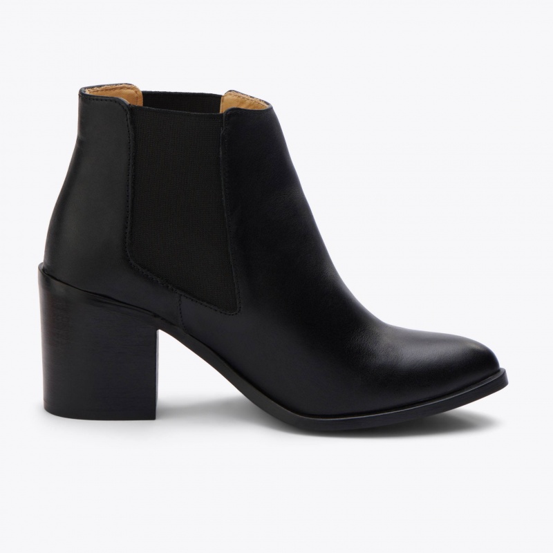 Black Women's Nisolo Heeled Chelsea Boots | 025813-TZR