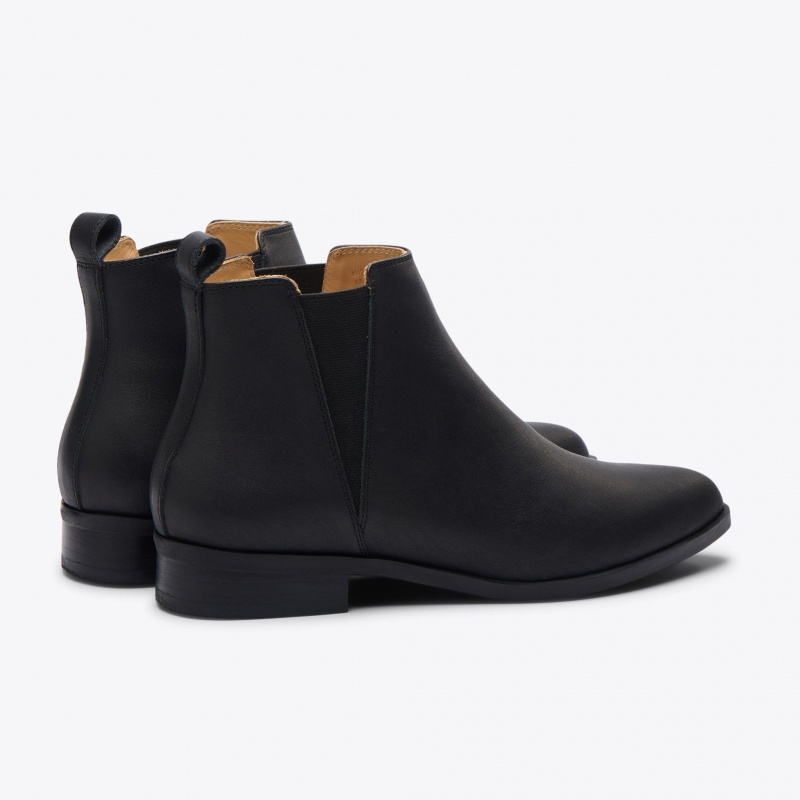 Black / Black Women's Nisolo Classic Chelsea Boots | 807341-CUE