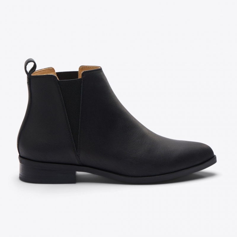 Black / Black Women's Nisolo Classic Chelsea Boots | 807341-CUE