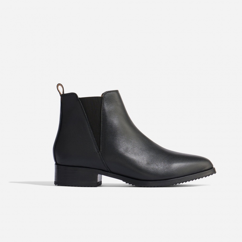 Black / Black Women's Nisolo Eva Everyday Chelsea Boots | 369048-RDN