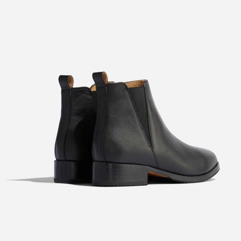 Black / Black Women's Nisolo Eva Everyday Chelsea Boots | 369048-RDN