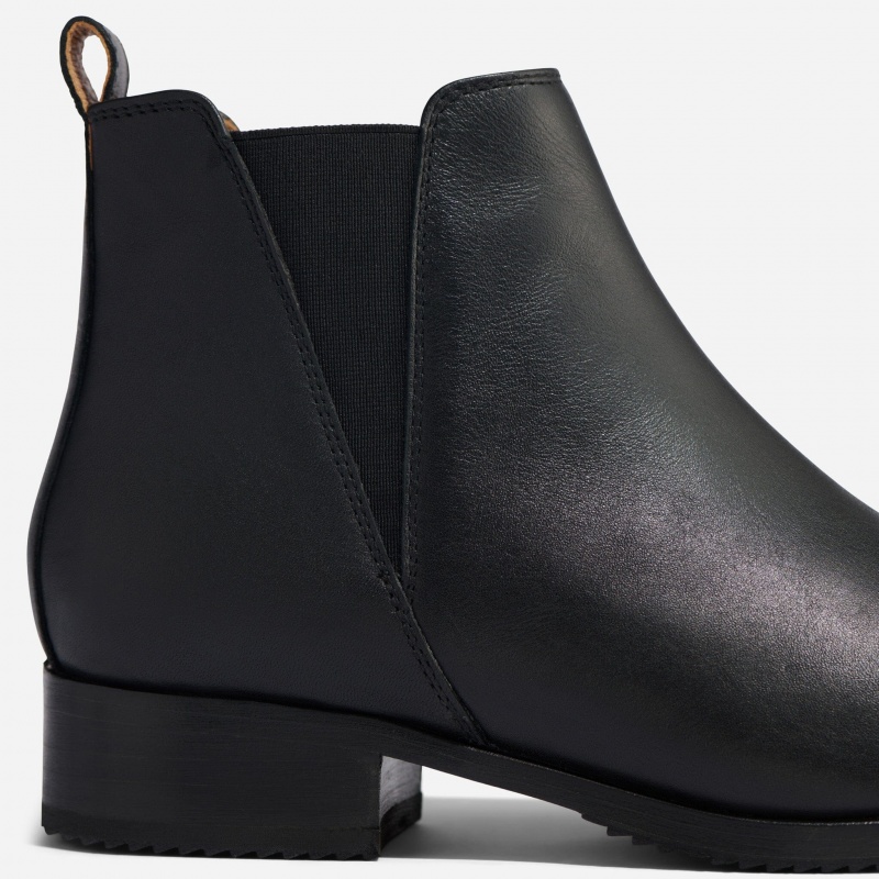 Black / Black Women's Nisolo Eva Everyday Chelsea Boots | 369048-RDN