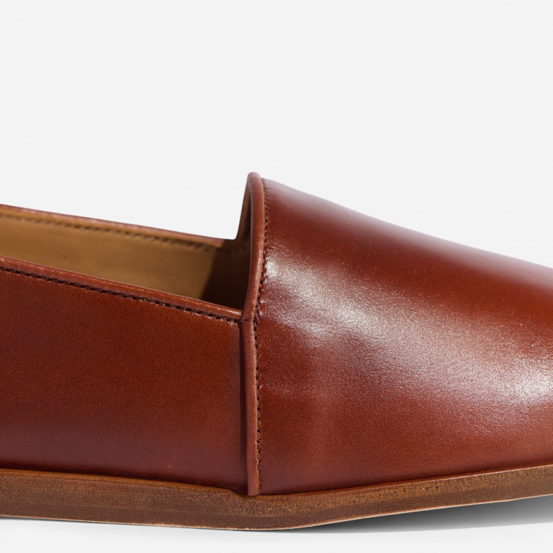 Brown Men's Nisolo Alejandro Slip Ons | 715389-UTO