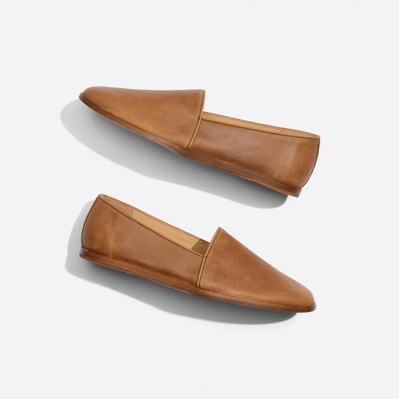 Brown Men's Nisolo Alejandro Slip Ons | 961230-BKF