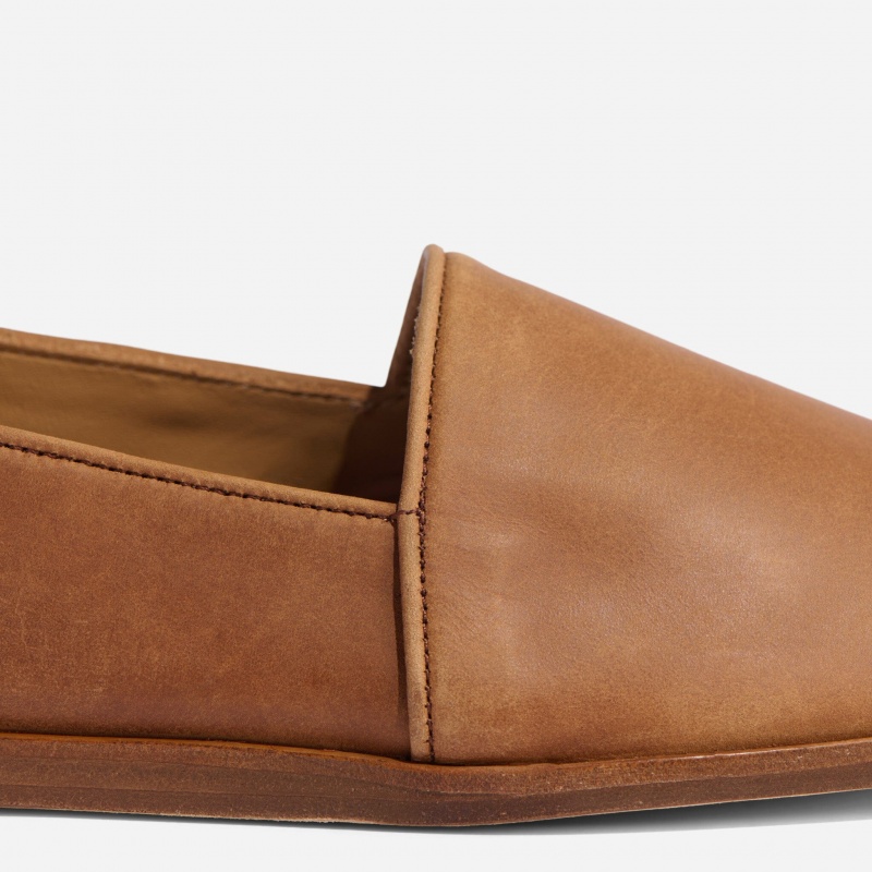 Brown Men's Nisolo Alejandro Slip Ons | 961230-BKF