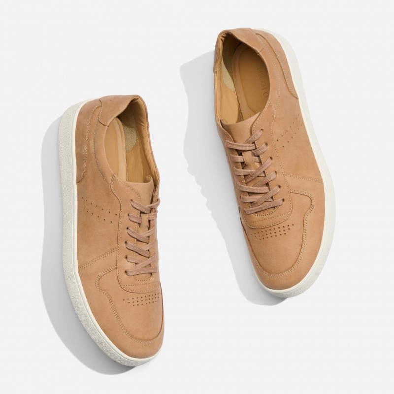 Brown Men's Nisolo Beto Go-To Court Sneakers | 906213-ZTF