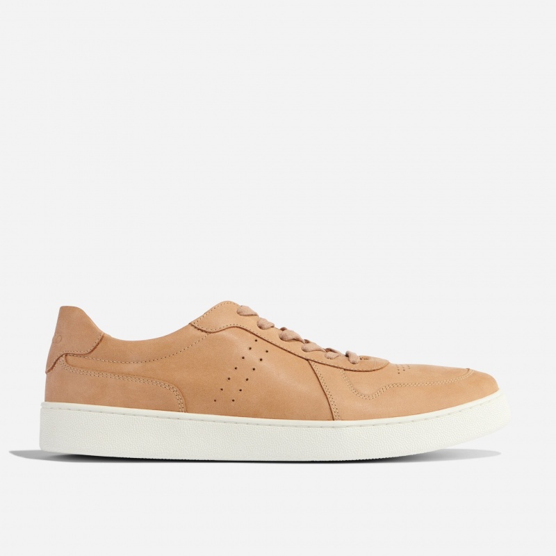 Brown Men's Nisolo Beto Go-To Court Sneakers | 906213-ZTF