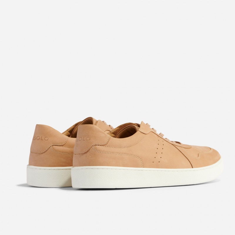 Brown Men's Nisolo Beto Go-To Court Sneakers | 906213-ZTF