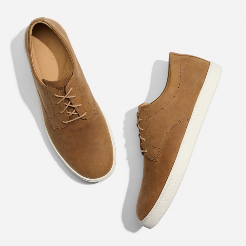 Brown Men's Nisolo Diego Everyday Sneakers | 940875-FJE