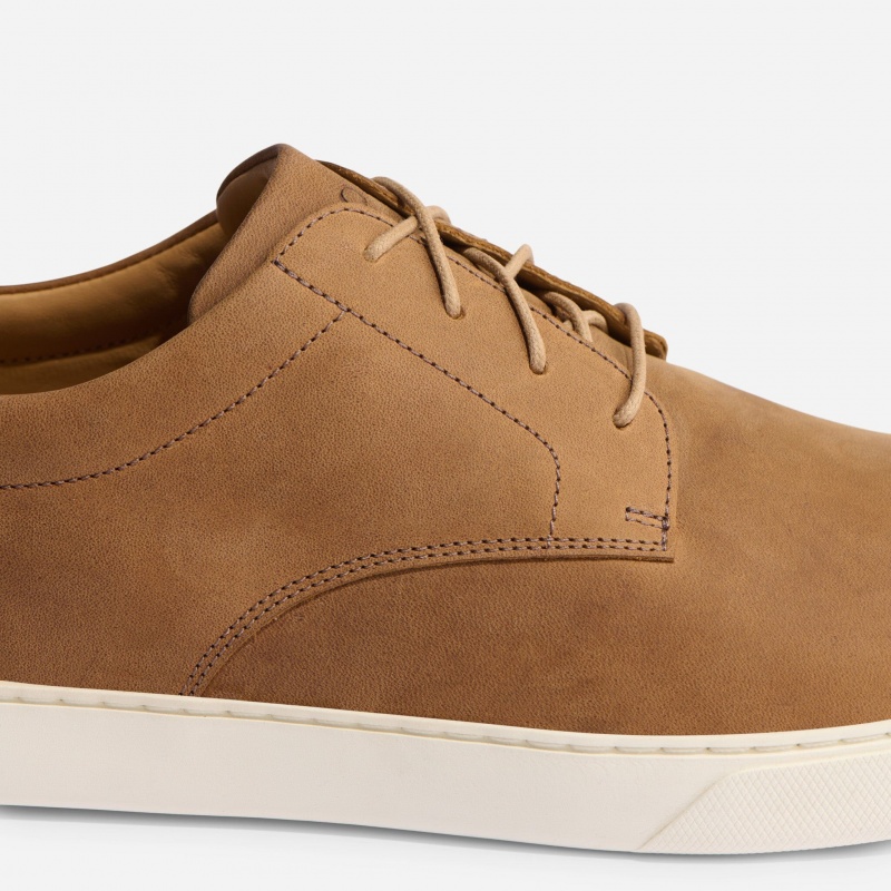 Brown Men's Nisolo Diego Everyday Sneakers | 940875-FJE