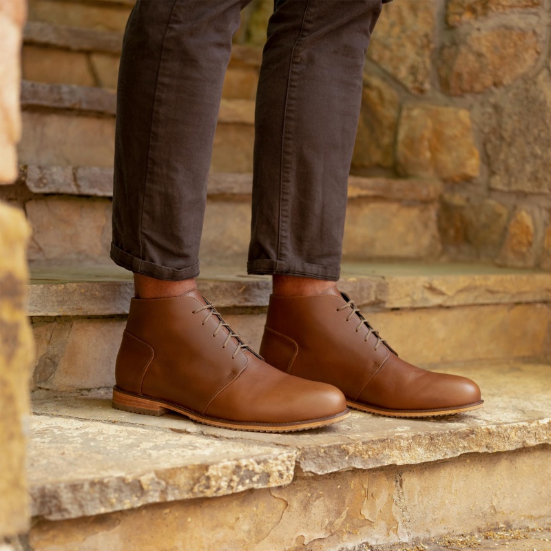 Brown Men's Nisolo Everyday Chukka Boots | 264107-WXY