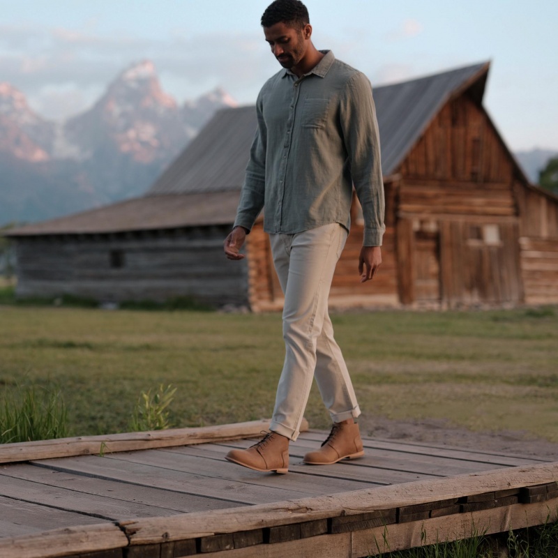 Brown Men's Nisolo Everyday Chukka Boots | 190637-YGD