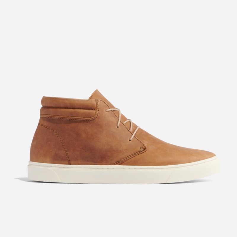 Brown Men's Nisolo Everyday Mid Top Sneakers | 470259-OVI