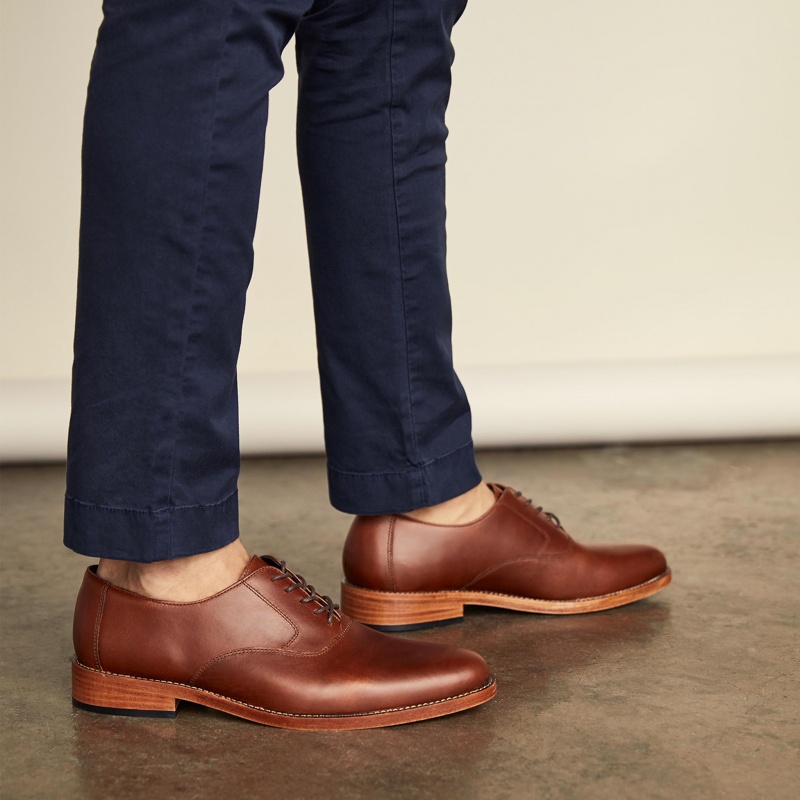 Brown Men's Nisolo Everyday Oxfords Shoes | 342719-KUI