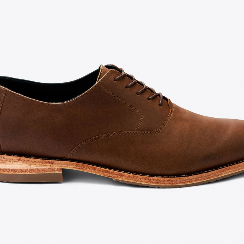 Brown Men's Nisolo Everyday Oxfords Shoes | 876205-BUF