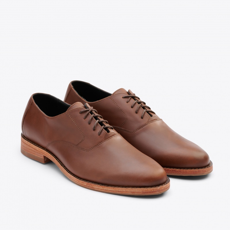 Brown Men\'s Nisolo Everyday Oxfords Shoes | 876205-BUF