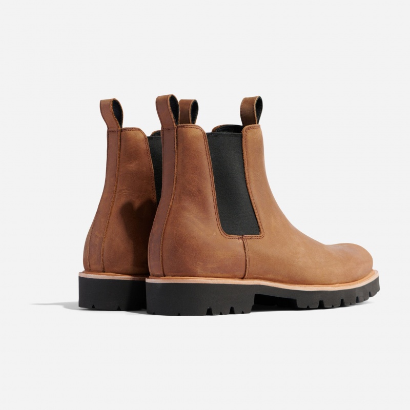 Brown Men's Nisolo Go-To Chelsea Boots | 482603-PAI