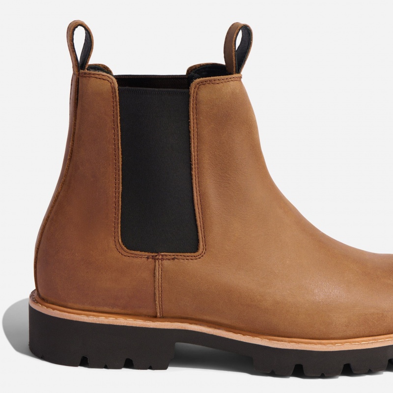 Brown Men's Nisolo Go-To Chelsea Boots | 482603-PAI