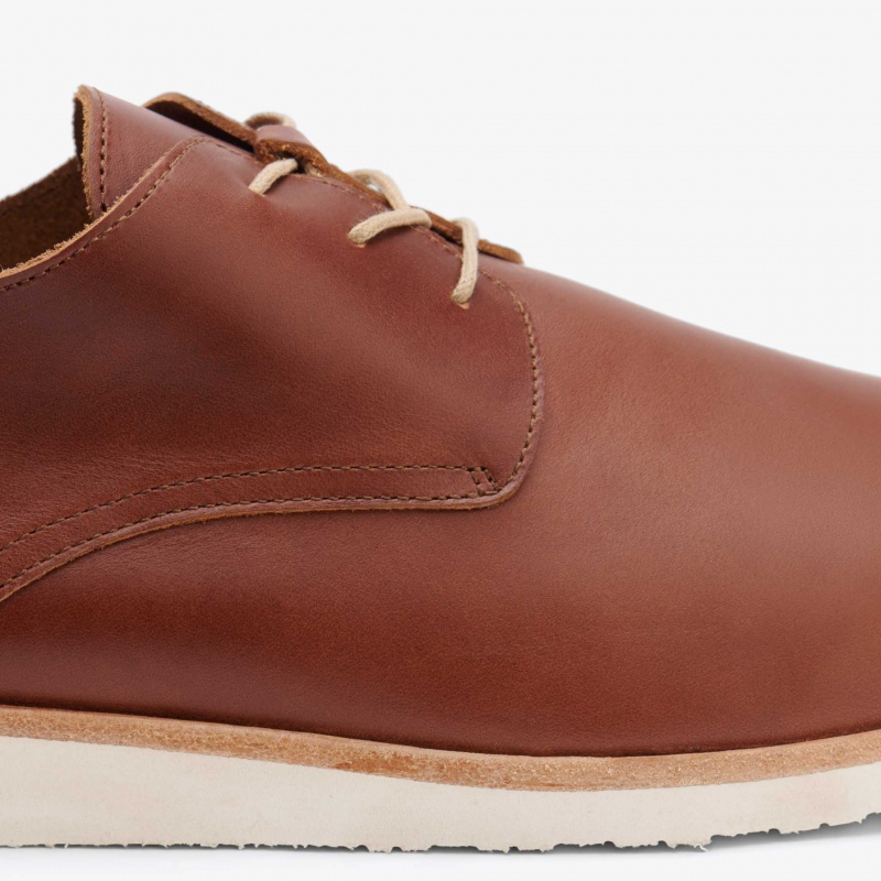 Brown Men's Nisolo Lightweight Flex Derby Sneakers | 541072-SVZ