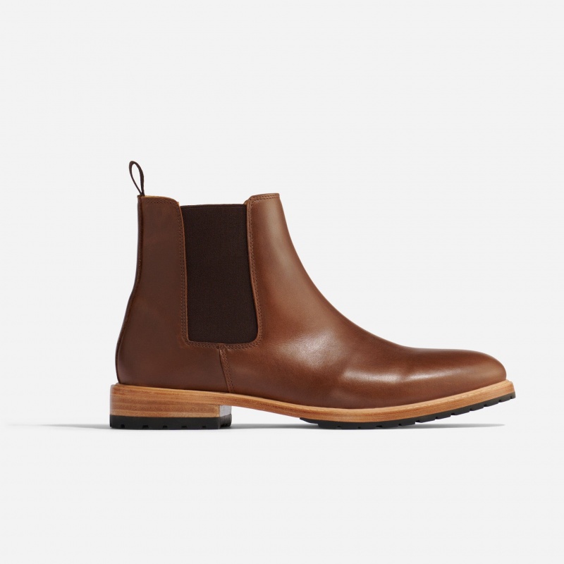 Brown Men's Nisolo Marco Everyday Chelsea Boots | 948315-HDA