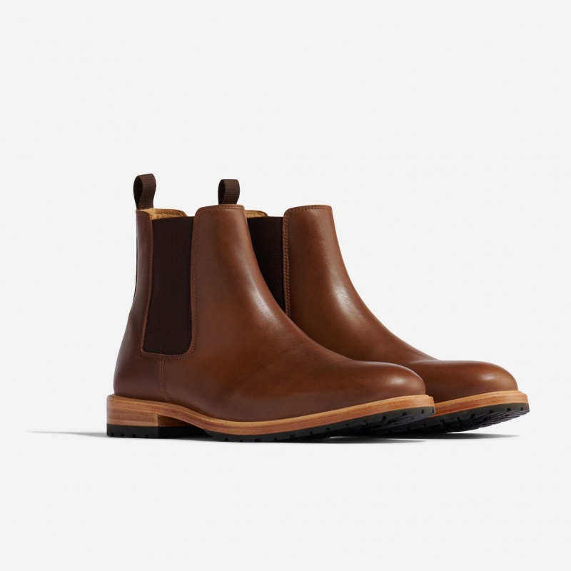 Brown Men\'s Nisolo Marco Everyday Chelsea Boots | 948315-HDA