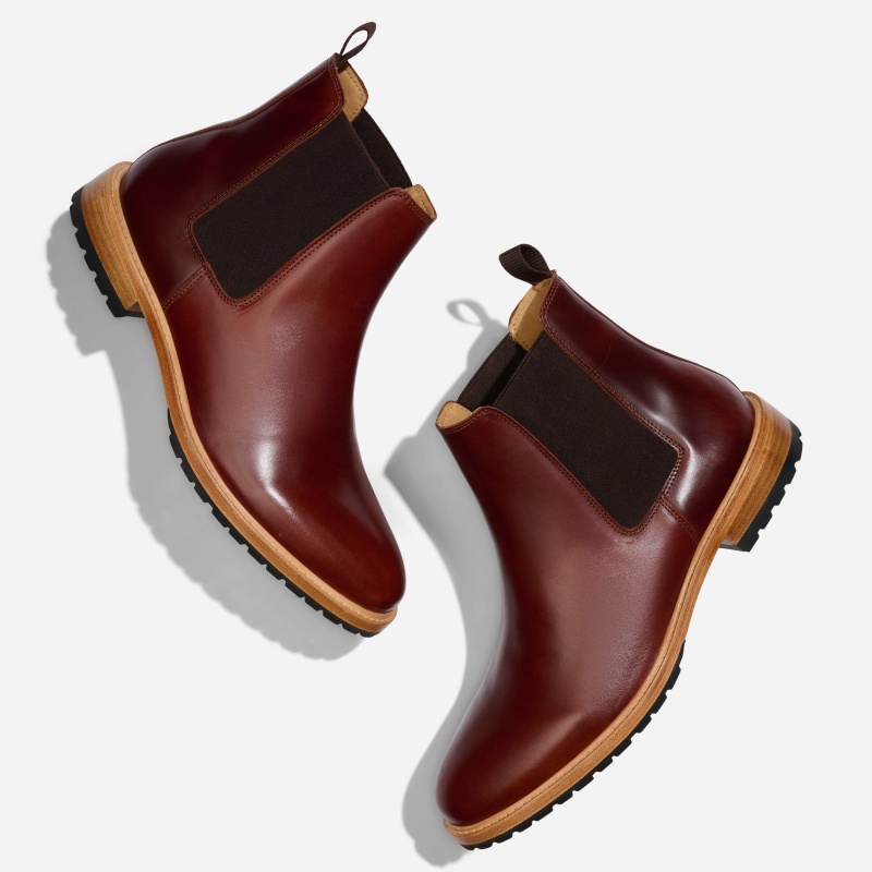 Brown Men's Nisolo Marco Everyday Chelsea Boots | 931257-OKY