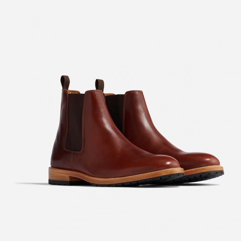 Brown Men\'s Nisolo Marco Everyday Chelsea Boots | 931257-OKY